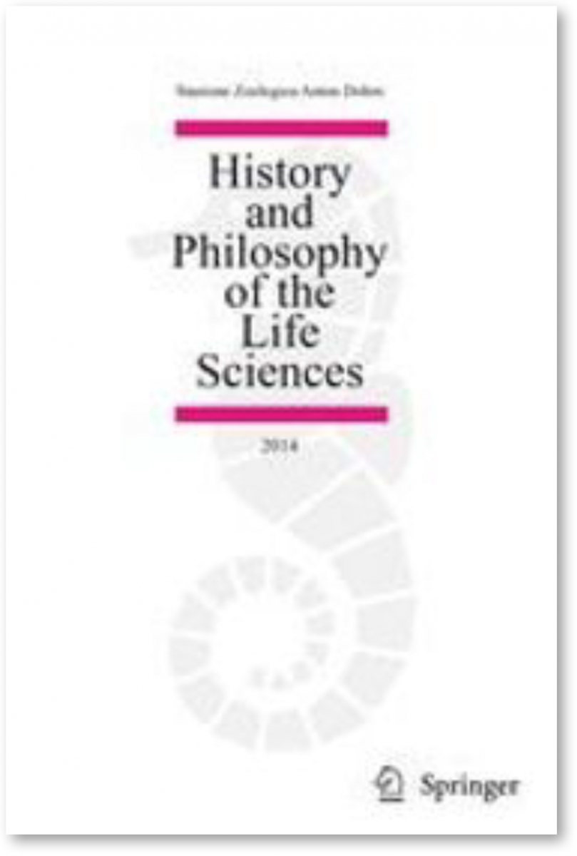 History and Philosophy of the Life Sciences